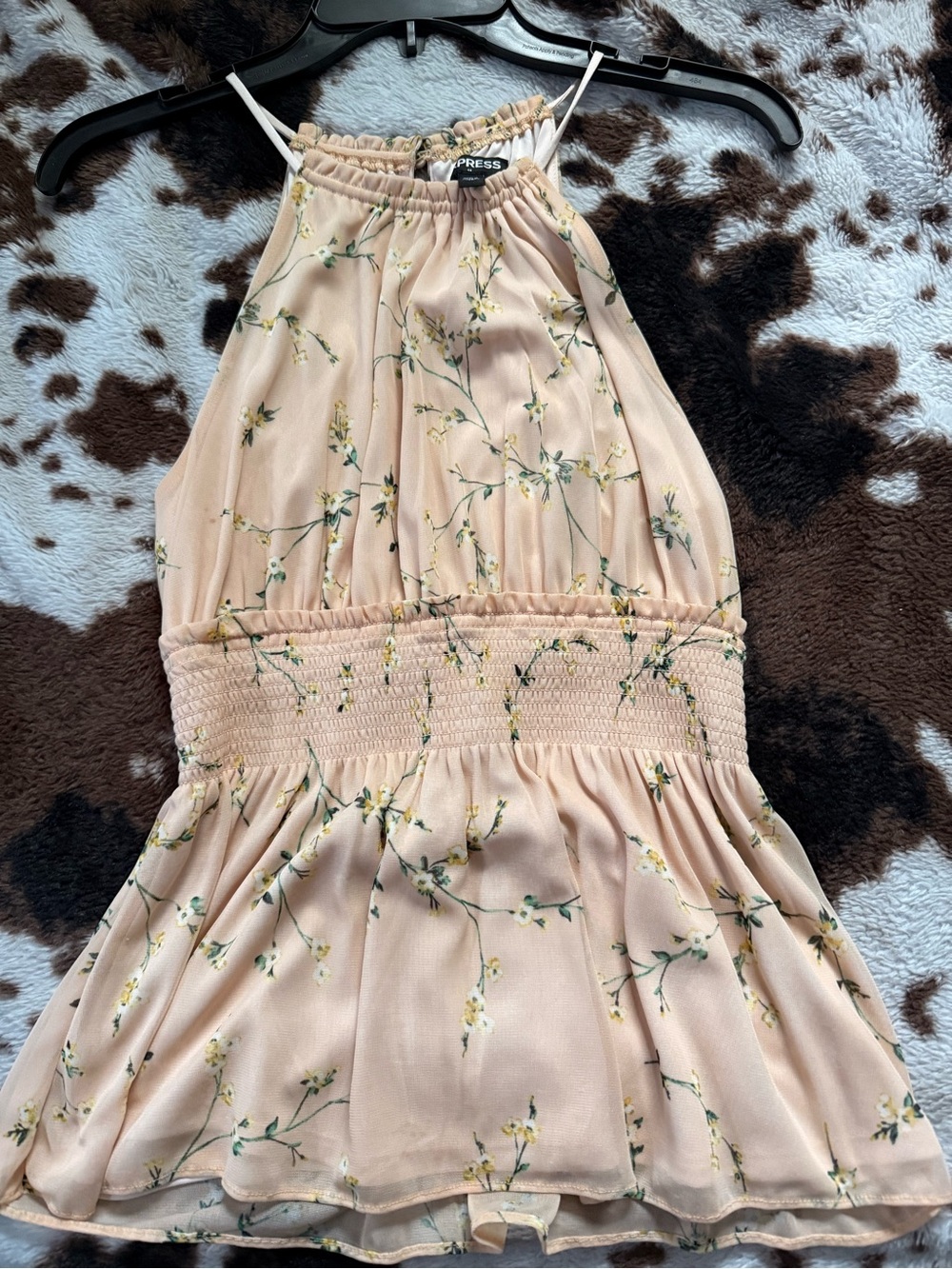Express Pink Floral Halter